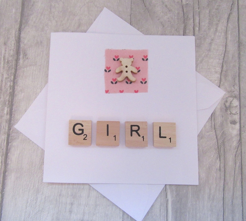 Baby Girl Card Cute Baby Card New Arrival Card New Baby Etsy