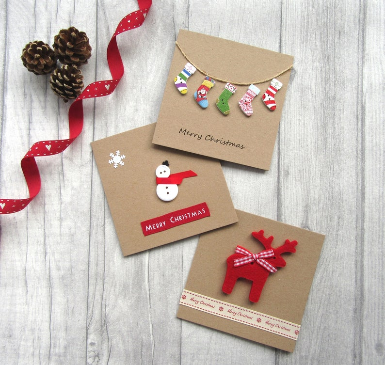 Pack of Christmas Cards, Xmas Card Multipack, Fun & Cute Christmas Card Bundle, Holiday Cards, Festive Cards, image 2