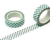 Blue Star Washi Tape. Turquoise Planner Tape. Starry Pattern Mint Decorative Craft Tape. Bullet Journal Decoration. Planner Accessories.