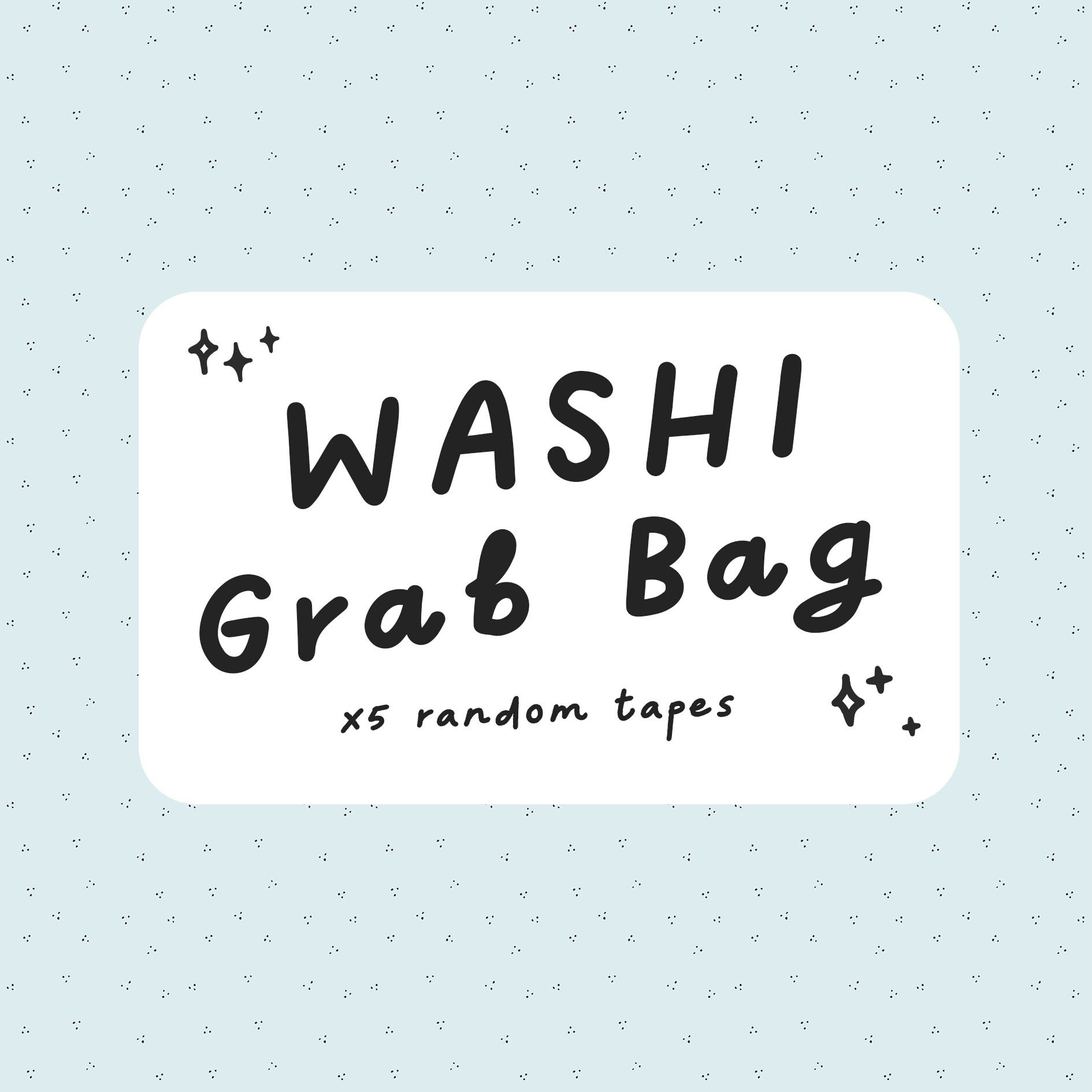x5 Washi Tape Grab Bag. Lucky Dip Craft Tape Mixed Bag. Masking Tape.…