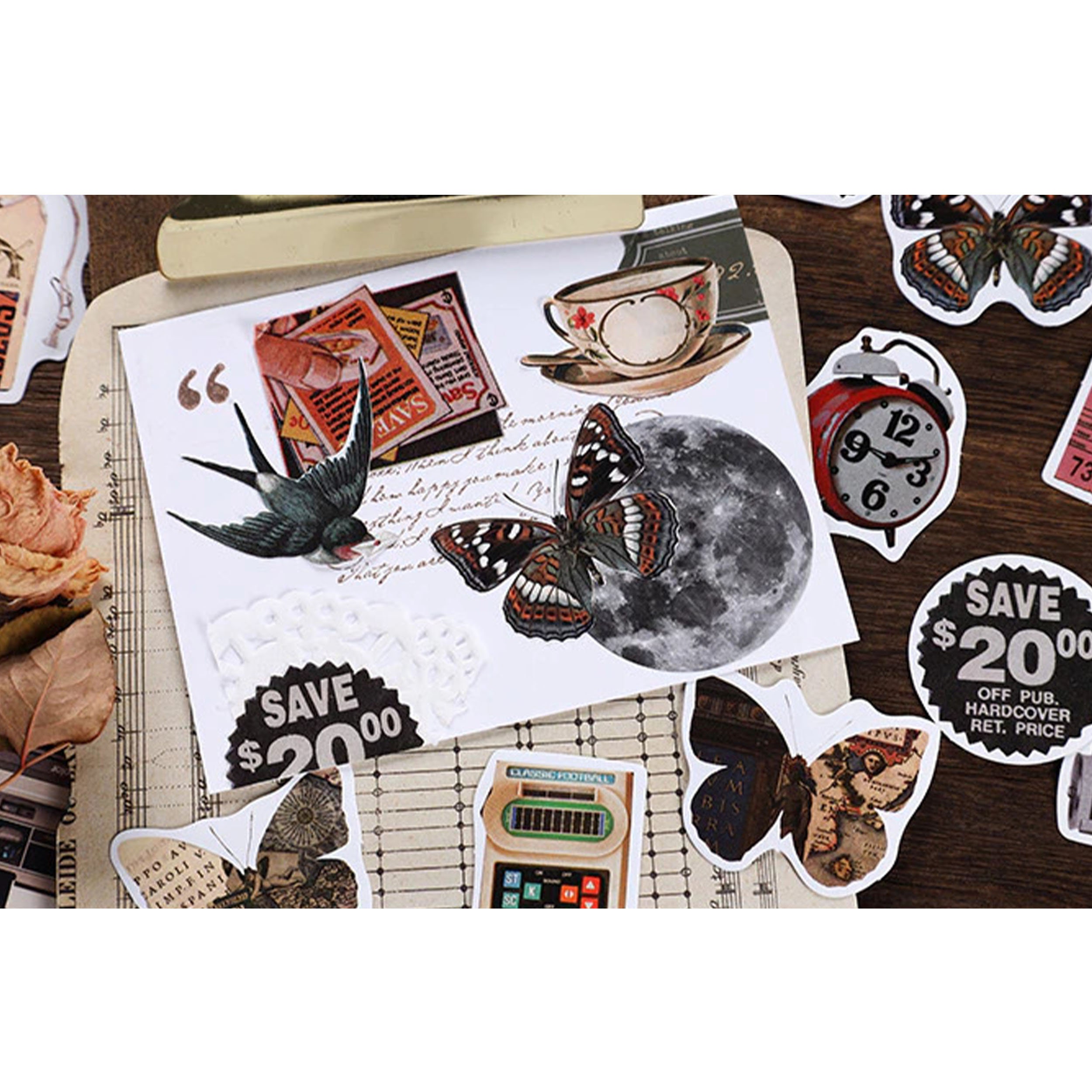 Retro Vintage Planner Stickers Pack 46 Pcs 1950s Vintage Etsy UK