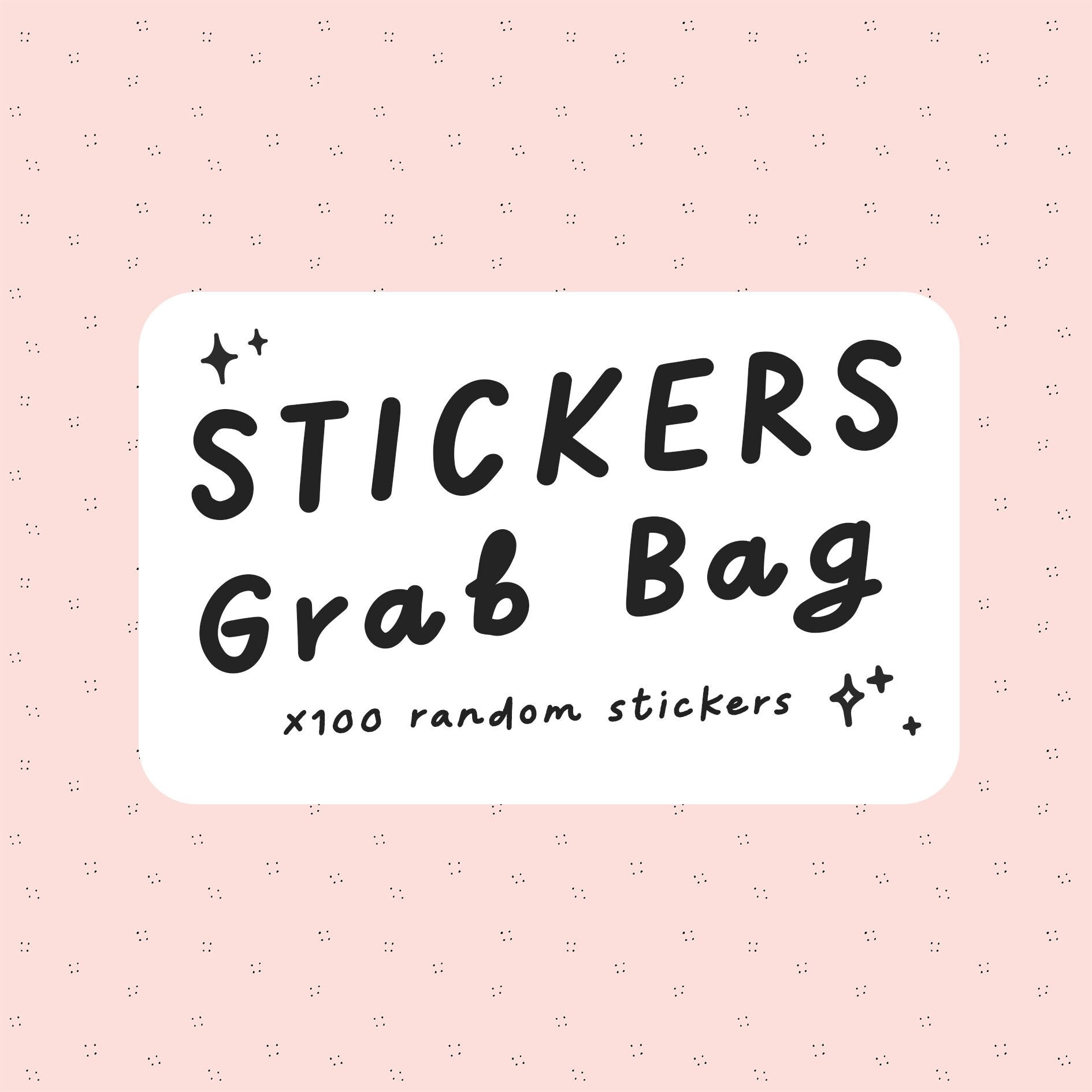 x100 Stickers Grab Bag. Sticker Lucky Dip Mixed Bag. Planner Stickers…