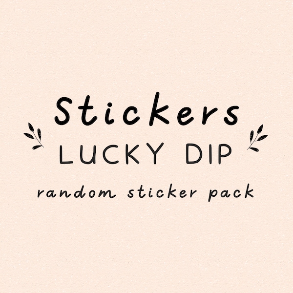 Sticker Set Lucky Dip, Grab Bag Sticker Pack, Mystery Journal Stickers Bundle, Planner Supplies, Scrapbook Decoration, Paper Crafts