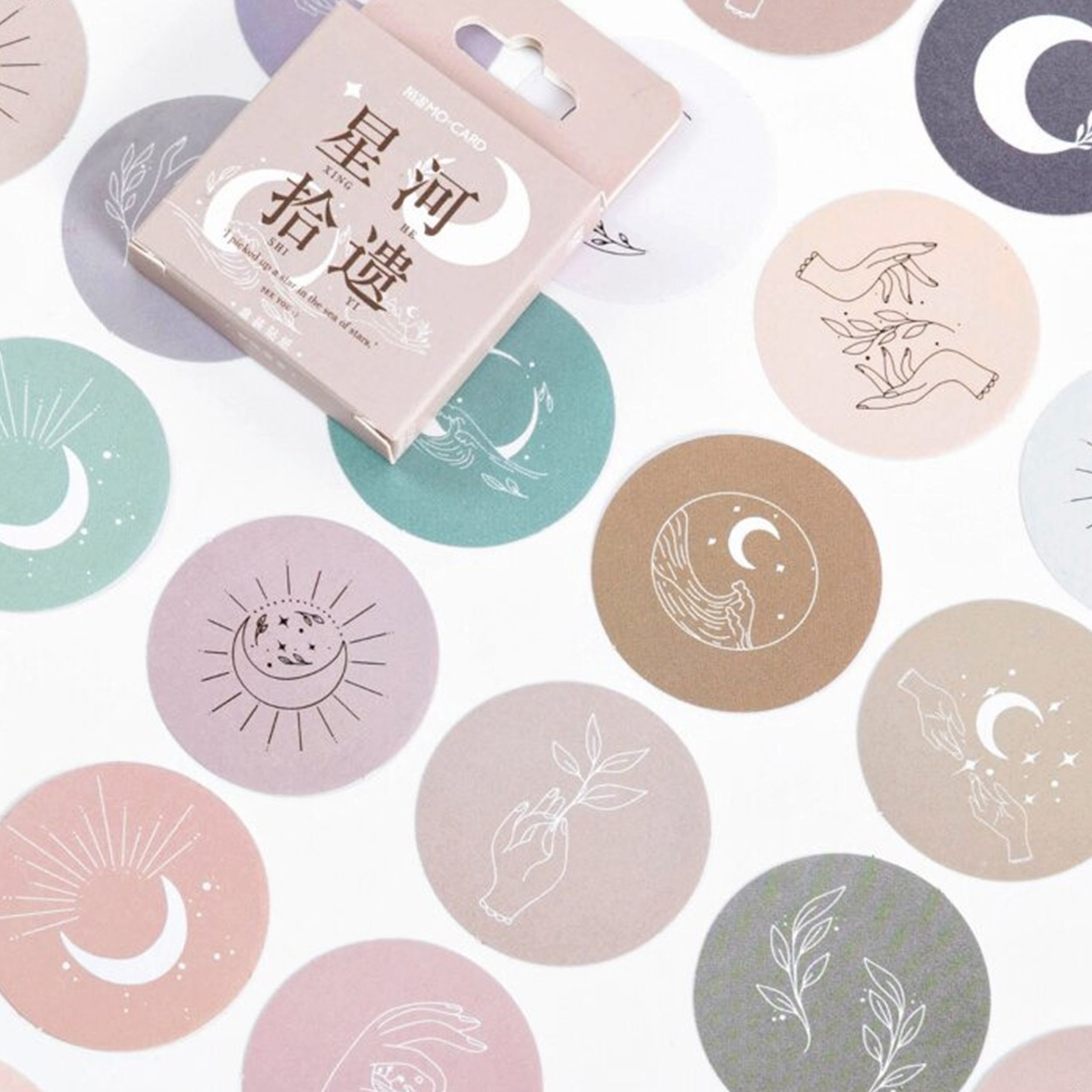 45Pcs/Pack Mini Moon Paper Sticker Sticky Note Notebook Diary Scrapbooking DIY 45Pcs/Pack Mini Moon Paper Sticker Sticky Note Notebook Diary Scrapbooking DIY