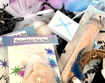Virgo Gift, Zodiac Spa Box with Bath Bombs and Bath Salt