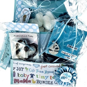 Baby Boy Gift Basket, Congratulations Mom, Welcome Home Baby Boy