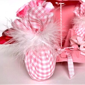 Spring Gift Basket, Pink or Purple Easter Eggs, Tulip Easter Arrangement