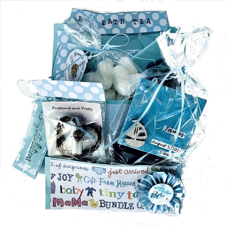 Baby Boy Gift Basket Congratulations Mom Home Baby Etsy