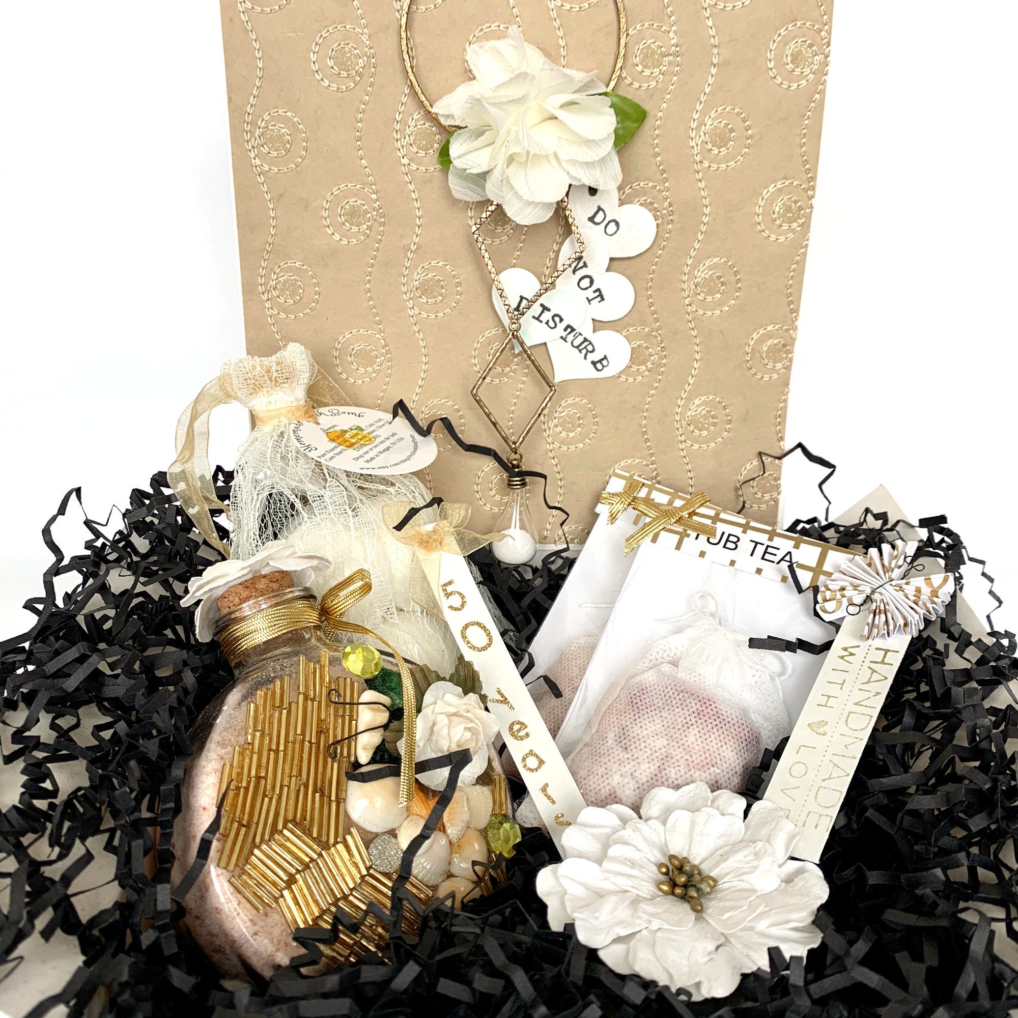 50th Birthday Gift For Her Luxury Spa Kit Etsy