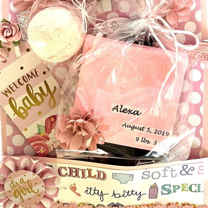 Baby Gift Basket Gift for New Mom and Baby Girl Etsy