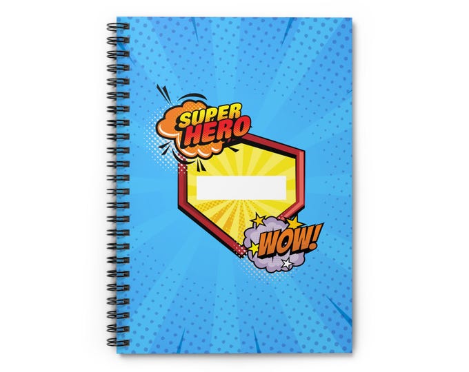 Superhero Math Notebook Cover This item is unavailable - Etsy
