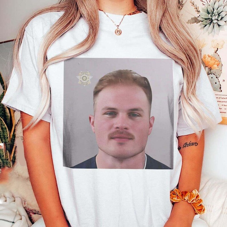 Zach Bryan Mugshot Shirt mugshot Shirt Zach Bryan Arrested Etsy