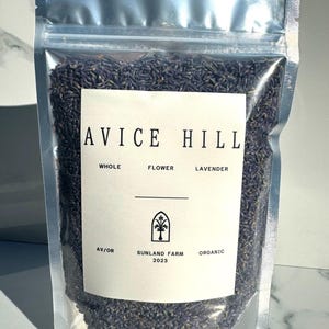 Organic Lavender Flower / whole flower / lavender bud / tea / flower / herbal/ dried lavender / dried herbs / wedding flowers / aromatherapy