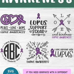 Lupus svg bundle, lupus svg, lupis svg, I wear purple, monogram, purple ribbon svg, month, day, week, peace love hope, svg dxf png, arrows