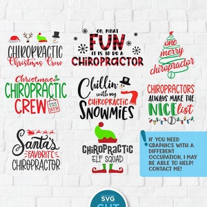 Weihnachten Chiropraktor Bundle, Chiropraktor SVG, Chiropraktor Sublimation Png, Chillin Chiropractic snowmies, svg dxf Weihnachten Feiertag