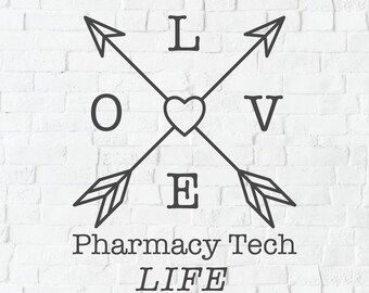 Técnico de farmacia svg, técnico de farmacia svg, amo mi trabajo, vida de farmacia svg, soy un PT, técnico de farmacia, vida de PT, idea de regalo, svg dxf png