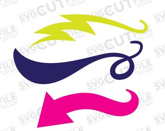 Text tail svg swish, swoosh underline, font line swooshes, swash under sport jpg, baseball cricut dxf, lightning bolt arrow, tshirt shirt