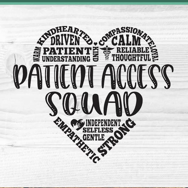 Patient Access Squad svg, representative, specialist, healthcare worker, patient care svg, patient access rep, svg dxf png, team staff crew