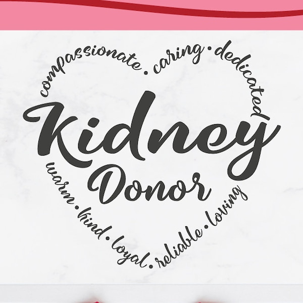 Kidney Heart Svg Etsy