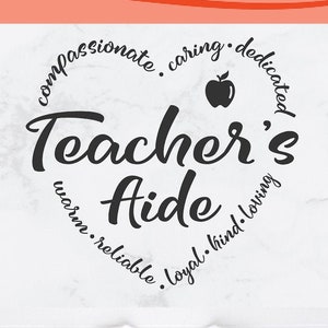 Download Teacher S Aide Gift Svg Tough Enough To Be A Etsy