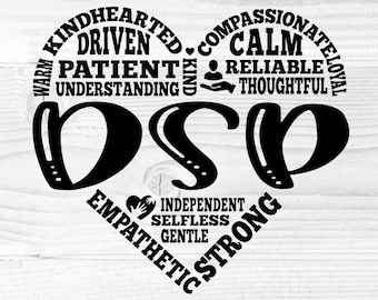 DSP svg, direkter Support professionelles svg, Pflegekraft svg, Patientenfürsorge, Hausgesundheit, geduldige Pflegehelfer, Haushaltshilfe, svg dxf png, Wortkunst