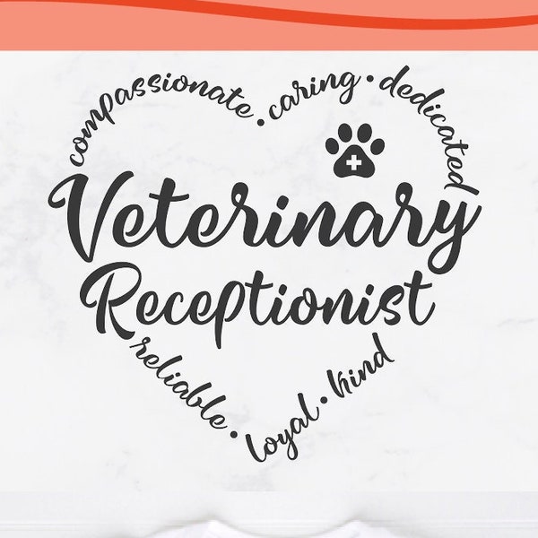 Veterinary Receptionist svg, Vet receptionist svg, Veterinary Front Desk svg, vet secretary, vet front office svg, veterinary svg