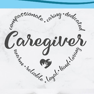 Caregiver svg, care giver appreciation svg, subway art svg, Nurse svg, home care svg, heart svg, word art svg, word cloud svg, healthcare
