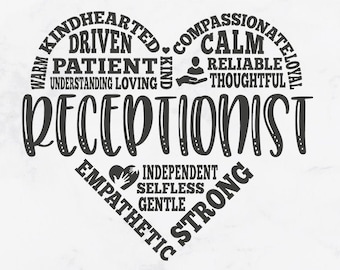 Receptioniste svg, secretaris svg, schoolsecretaris svg, kantoorassistent, personeel waardering svg, receptiebeheerder, administratief medewerker