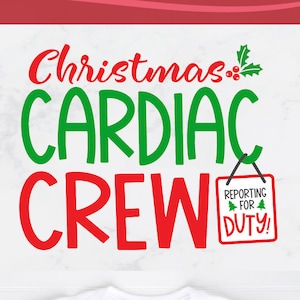 Ecografista cardíaco navideño svg, equipo navideño de ecografistas cardíacos svg, sublimación png, ecocardiógrafo, svg dxf, cricut de vacaciones de navidad