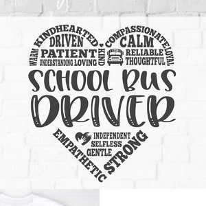 Bus Driver svg, schoolbus driver svg, appreciation, svg dxf png, school bus svg, schoolbus svg, bus driver gift heart shape, subway art