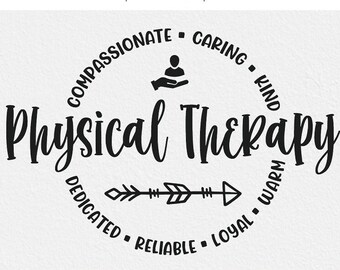 Physical therapy svg, physical therapist svg, PT svg, love PT, round circle, for men or women, PT Physical, coworker gift svg, dxf png