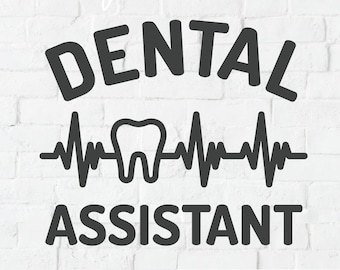 Dental assistant svg, dentist assistant  with ekg svg, dental assistant heartbeat svg, dentistry svg, svg dxf png, tooth, teeth, cricut