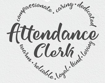 Attendance clerk svg, office assistant, PEIMS clerk svg, staff worker svg, team squad life, elementary, high school, middle, svg dxf png