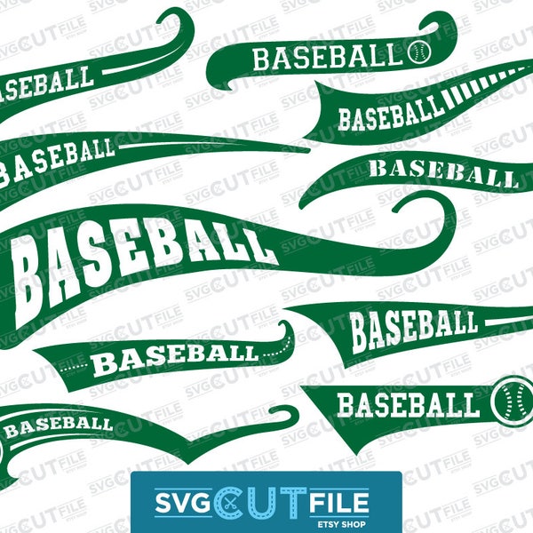 Baseball Swoosh tekst staart svg, swash swish onderstrepen vector dxf, swishes swashes swooshes font woord einde sportbestand, cricut cameo digitaal