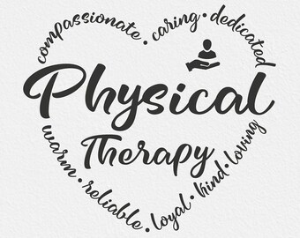 Physical therapy svg, physical therapist svg, PT svg, love PT, Physical therapist heart, PT Physical, healthcare coworker gift svg, dxf png
