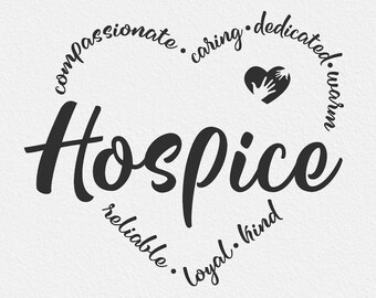 Hospice-svg, hospicearbetare-svg, vårdgivare-svg, vårdgivares uppskattning-svg, sjuksköterska-svg, palliativ vård-svg, hjärt-svg, hälso- och sjukvård-svg