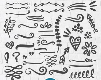 Download Flourish Swirls Etsy