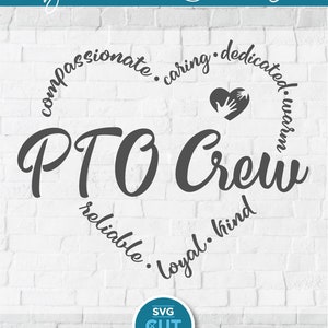 PTO Svg, PTO Crew, PTA Tribe, Parent Teacher Organization, Appreciation ...