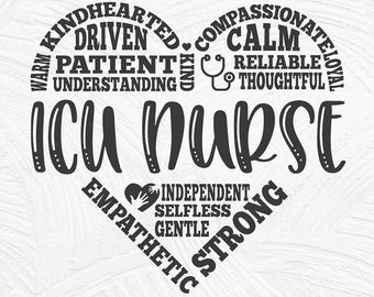 ICU nurse svg, intensive care unit nurse svg, icu rn svg, Nursing svg, subway art heart, critical care nurse, RN CCU svg, lpn cma, cna