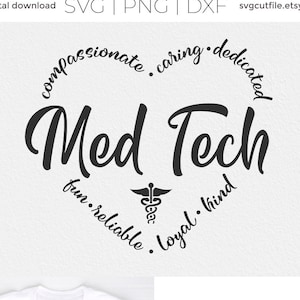 Med Tech Svg Medical Technician Svg Medical Technologist Svg Medical
