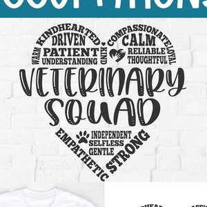 Veterinary squad svg, Veterinary, Tech svg, assistant svg, receptionist, veterinarian, dog vet tech svg, cat vet tech svg, team tribe crew