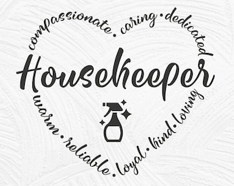 Housekeeper svg, house keeper svg, house cleaner svg, housekeeping staff svg, appreciation, hospital staff, heart, svg dxf png, cleaner svg