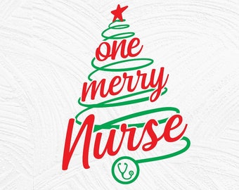 Download One Merry Nurse Svg Etsy