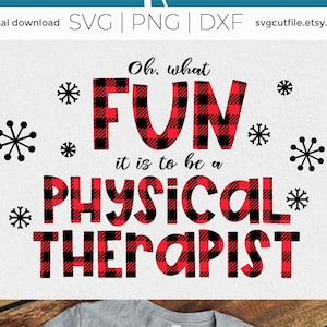 Christmas Physical Therapist svg, Physical Therapist svg, PT, , png dxf svg, xmas holiday, assistant, physical therapy sublimation png