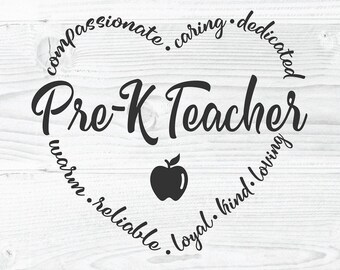 Download Pre K Teacher Svg Etsy
