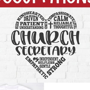 Church Secretary svg, church receptionist svg, office assistant, staff appreciation svg, front desk admin, administrative assistant svg
