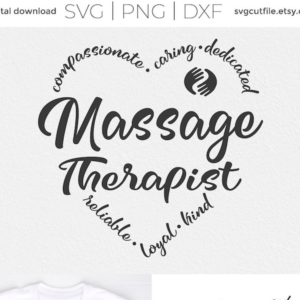 Massage Therapist svg, Masseuse svg, Certified Massage Practitioner svg, CMP svg, heart words svg, licensed, Cricut, Silhouette, svg dxf png