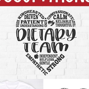 Dietary team svg, dietary aide, dietitian, student nutritionist, rd svg, rdn svg, worker, assistant, svg dxf png, certified, subway art