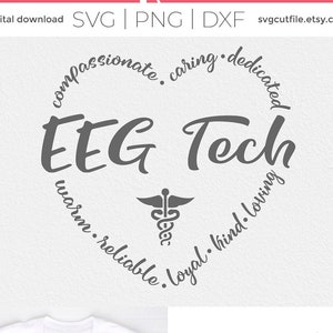 EEG Tech svg, electroencephalograph svg, EEG technologist svg, EEG technician svg, diagnostician svg, svg dxf png, cut file for Cricut