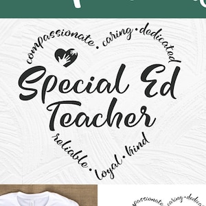 Special ed svg, teacher appreciation, special education svg, teacher svg, back to school, svg dxf png, sped teacher svg, sped svg, gift idea image 1